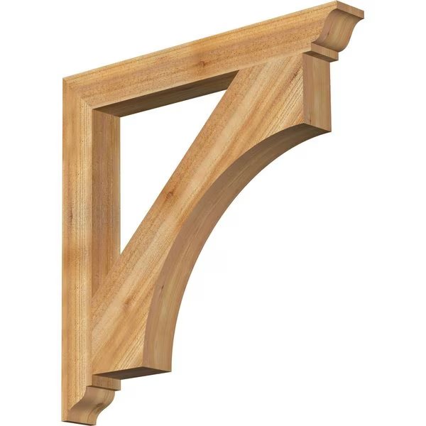 Westlake Traditional Rough Sawn Bracket, Western Red Cedar, 4